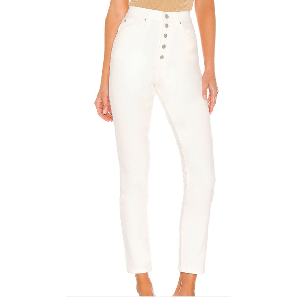 WeWoreWhat Denim - WeWoreWhat Jeans Danielle High Rise Straight White Womens Sz 24 NEW NWT N82